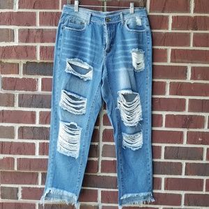 Adorable distressed jeans from amazon